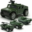 Toys Set Of 4 Military Armored Vehicle Tank Model Car Diecast Cars Xmas Gift Kids Boys