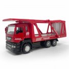 Toys 1:50 Flatbed Truck Transporter Model Car Diecast Cars Christmas Red Gift Kids Boys