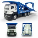 Toys 1:50 Flatbed Truck Trailer Transporter Model Car Diecast Car Blue Gift Kids Boys