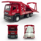 Toys 1:50 Flatbed Truck Trailer Transporter Model Car Diecast Car Red Gift Kids Boys