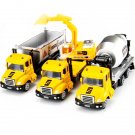 Toys Set Of 3 Dump Truck Cement Mixer Construction Model Car Diecast Cars Set Gift Kids Boys