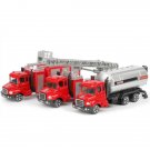 Toys Set Of 3 Fire Engine Truck Model Car Diecast Cars Set Girls Gift Kids Boys