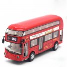 Toys 6.7"" London Double Decker Bus Model Car Diecast Metal Car Gift Kids Boys