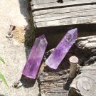 1 40-50mm Natural Brazilian Amethyst Quartz Stone Healing Crystal Point Wand Reiki