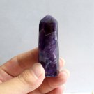 1 30-50mm Natural Dreamy Amethyst Quartz Crystal Point Wand Healing Stone Column