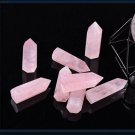 1 40-50mm Natural Pink Rose Quartz Crystal Point Wand Healing Rock Stone Column