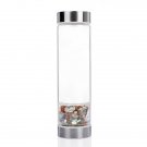 1 Natural 7 Chakra Healing Stone Quartz Crystal Elixir Drink Water Bottle Cup Gift