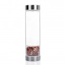 1 Natural Red Agate Jade Gemstone Quartz Crystal Elixir Water Bottle Healing Reiki
