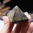 1 Natural Dragon Blood Jasper Quartz Crystal Pyramid Chakra Healing Gemstone Tower