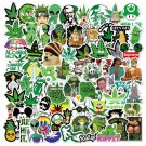 130Pcs Weed Leaves Stickers Smoking Graffiti For Skateboard Luggage Laptop