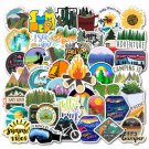 50 Outdoors Hiking Camping Nature Stickers Laptop Car Bumper Bike Decal