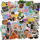 112Pcs Meme Stickers For Laptop Luggage Sktateboard Mug Ped High Quality