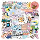 50 Vsco Stickers For Hydro Flask Laptop Girl Decals Skateboard Suitcase Sticker