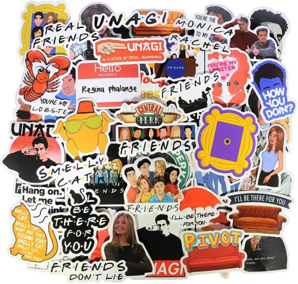 154Pcs Friends Tv Show Creative Diy Stickers Decorative Waterproof