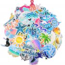 Cute Ocean/Beach Trendy Laptop Stickers (50 Pc) Pack For For Laptop Hydro Flask