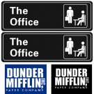 The Office Sign Sticker Dunder Mifflin Sign Sticker For Wall Door 9''X3''