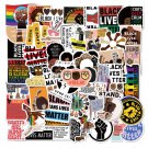 50 Pcs Black Lives Matter Fist Blm I Cant Breathe Stickers Laptop Water Bottle