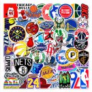 50 Pcs / Set Vinyl Stickers Nba 30 Teams Logo Basketball Bomb Waterproof Decal
