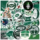 50 Pcs / Set Vinyl Stickers New York Jets Football Fridge Bomb Waterproof Decal