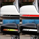 4 Pcs/Set Vinyl Decal Stickers Car Side View Mirror Rearview Reflective Stripe