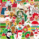 50Pcs / Set Vinyl Stickers Xmas Santa Claus Holiday Bomb Graffiti Diy Wall Decal