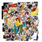100 Pcs Vinyl Stickers Dragon Ball Z Anime Super Saiyan Goku Waterproof Decal
