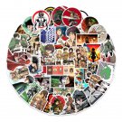 50 Pcs Vinyl Stickers Attack On Titan Anime Character Skateboard Graffiti Decal