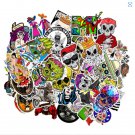 100 Pcs / Set Vinyl Stickers Skeleton Skull Zombie Luggage Bomb Graffiti Decal