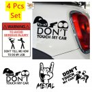 4 Pcs/Set Diecut Decal Stickers Funny Auto Vinyl Car Truck Suv Window Bumper
