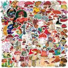 50 Random Mushroom Stickers Fungi Cute Bright Vibrant Variety Vinyl Decal