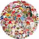 10 Random Mushroom Stickers Fungi Cute Bright Vibrant Variety Vinyl Decal