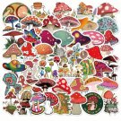 50 Cute Mushroom Stickers Fungi Cute Bright Vibrant Variety Vinyl Decal