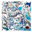 20 Shark Stickers Fish Great White Teeth Vinyl Decals Laptop Phone Luggage