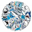 10 Shark Stickers Fish Great White Teeth Vinyl Decals Laptop Phone Luggage