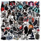 50 Dark Crow Stickers Plague Doctor Sign Witch Decal Sticker Black Red