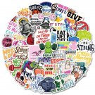 50 Fitness Stickers Fit Motivation Quote Vinyl Decals Improvement Life