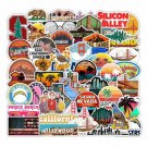 20Pcs California Style Stickers Travel Vacation Us State Vinyl Decals