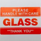 15 Glass Handle With Care 2X3" Stickers Packaging Box Safety Mailing Labels