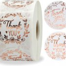 30 Thank You Stickers Rose Gold Small Business Envelope Sticker 15 Inch Round