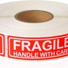 50 Fragile Handle With Care 1X3" Stickers Packaging Box Safety Mailing Labels