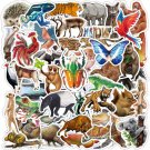 50 Animal Stickers Tiger Bird Butterfly Toad Rhino Hedgehog Vinyl Decal
