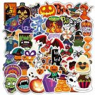 50Pcs Halloween Stickers Monster Pumpkin Witch Vinyl Ghost Samhain Pagan Decal
