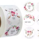 30 Thank You Watercolor Stickers Colorful Small Business Envelope 1 Inch Round