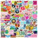 102Pcs Love And Peace Stickers Book Cute Vinyl Colorful Vsco Inspirational