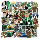 20Pcs Bigfoot Stickers Sasquatch Footprint Real I Saw Big Foot Woods