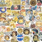 10Pcs Dogecoin Stickers Doge Coin Meme Vinyl Decals Dog Sticker