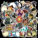 50Pcs Totoro Spirited Away Stickers Anime Kaonashi Calcifer Anime Designs