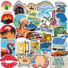 20Pcs Beach Stickers Decals Surf Water Sun Sea Coast Vsco