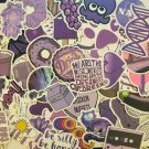20Pcs Purple Vsco Girl Stickers Hydro Flask Good Vibes Decal Teen Positivity