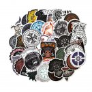 10Pcs Viking Stickers Vegvisir Nordic Compass Rune Runic